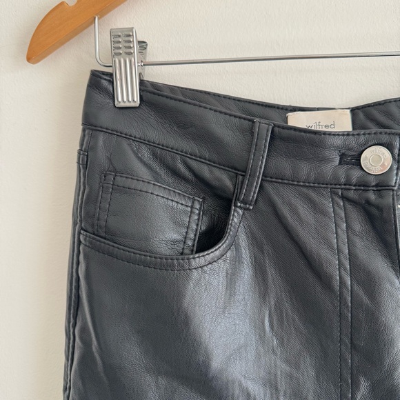 Aritzia Wilfred | Melina Vegan Leather Pants ~ US 8 - Picture 6 of 8